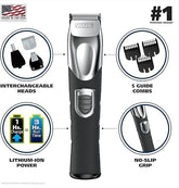 Wahl Lithium Ion Total Beard Grooming Trimmer, Cordless Precision for Full Beard Maintenance 1050-0410